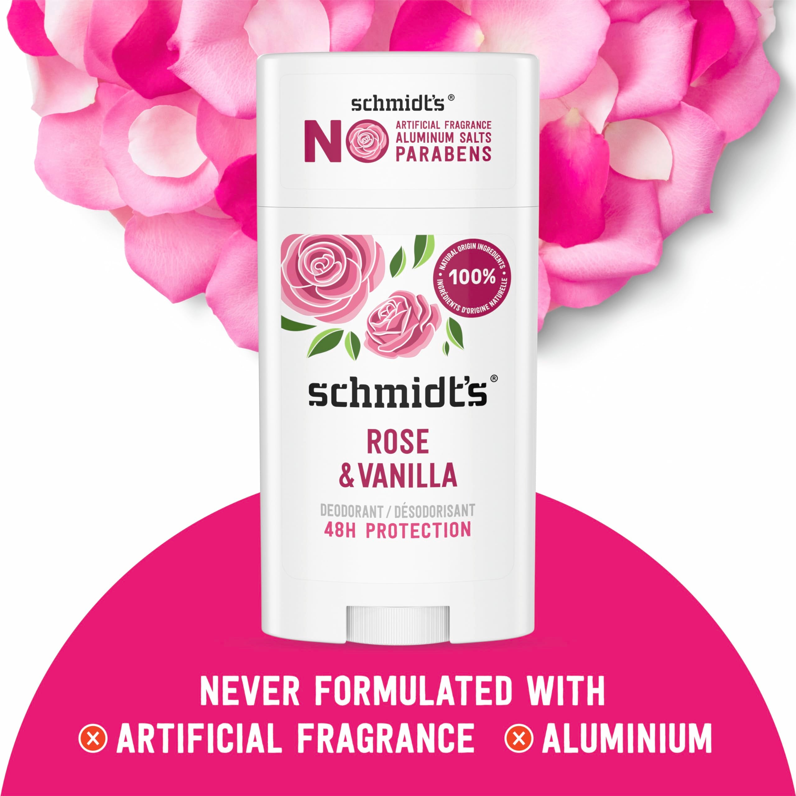 Schmidt's aplicándose en axila mostrando uso fácil y protección de 24 horas