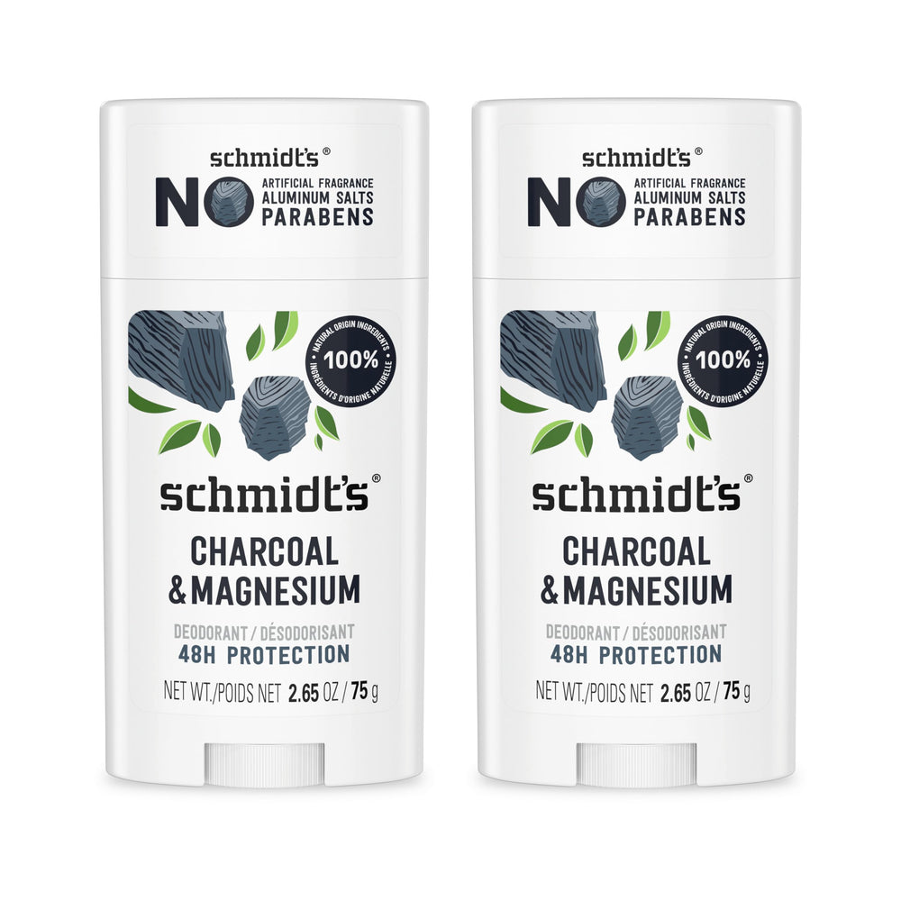 Schmidt's paquete frontal de dos unidades mostrando envase y marca, opción práctica