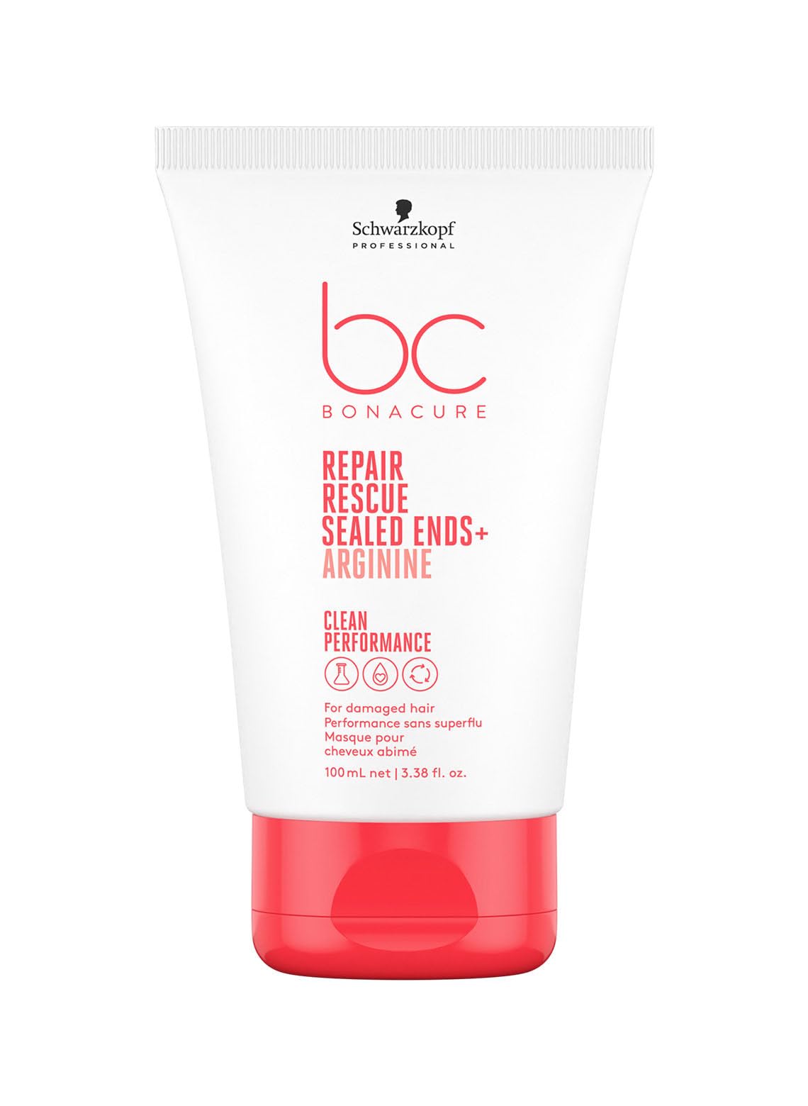 Schwarzkopf BC BONACURE vista frontal del envase, protección visible para puntas