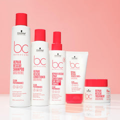 Schwarzkopf BC BONACURE comparación de tamaño 100 mL, práctico para uso diario