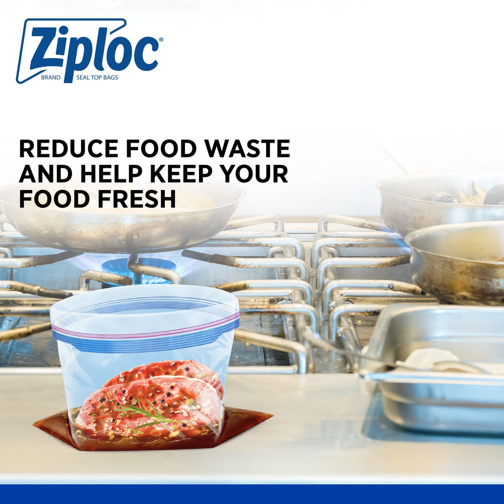 SC Johnson Ziploc bolsa de pie con alimentos congelados, conserva frescura
