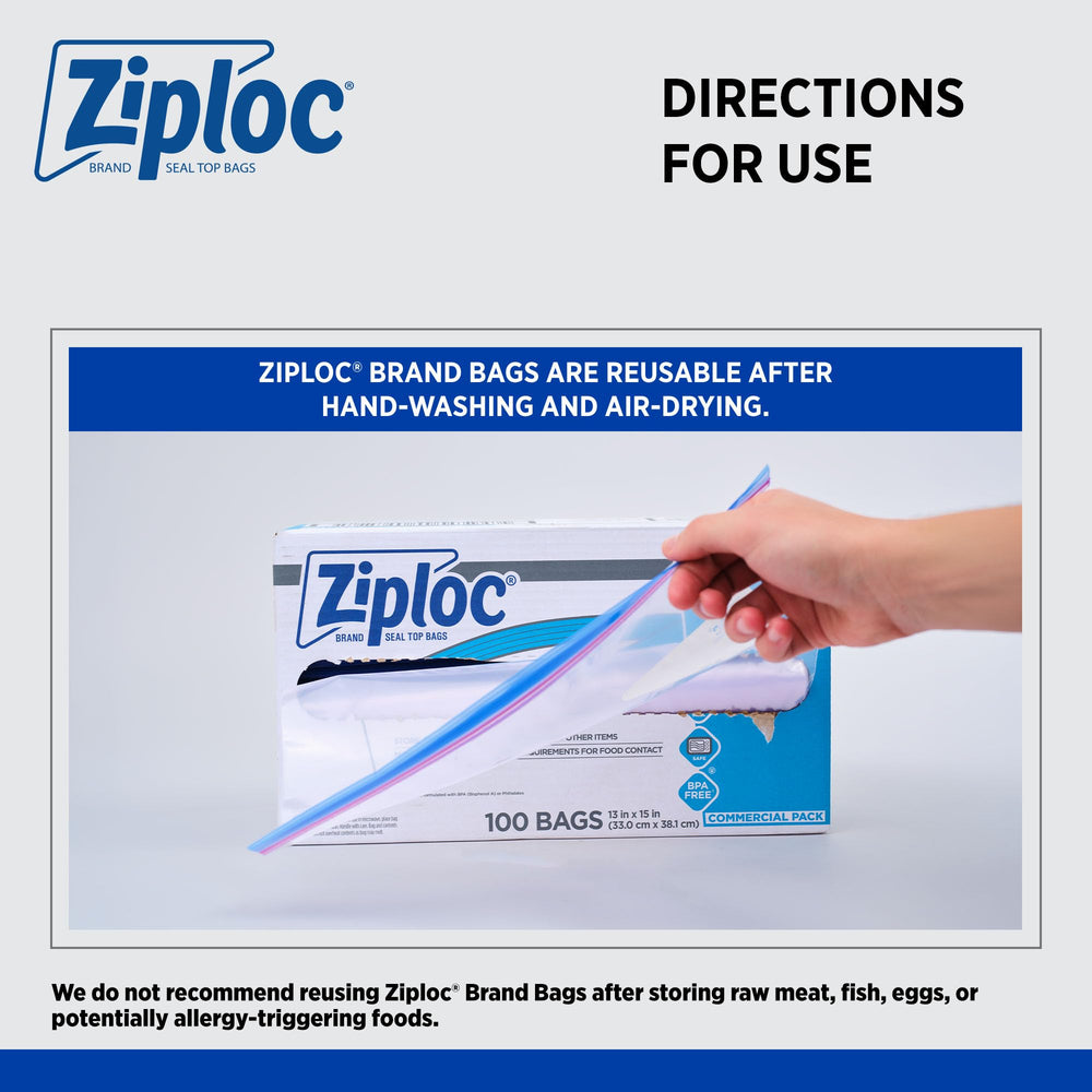 SC Johnson Ziploc área para escribir fecha y contenido, facilita organización