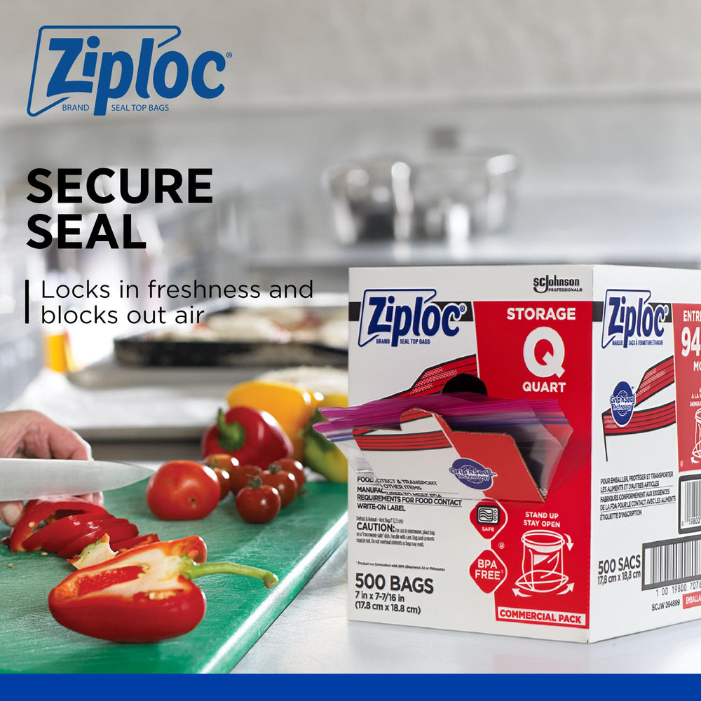 SC Johnson Professional bolsa Ziploc en microondas demostrando uso seguro