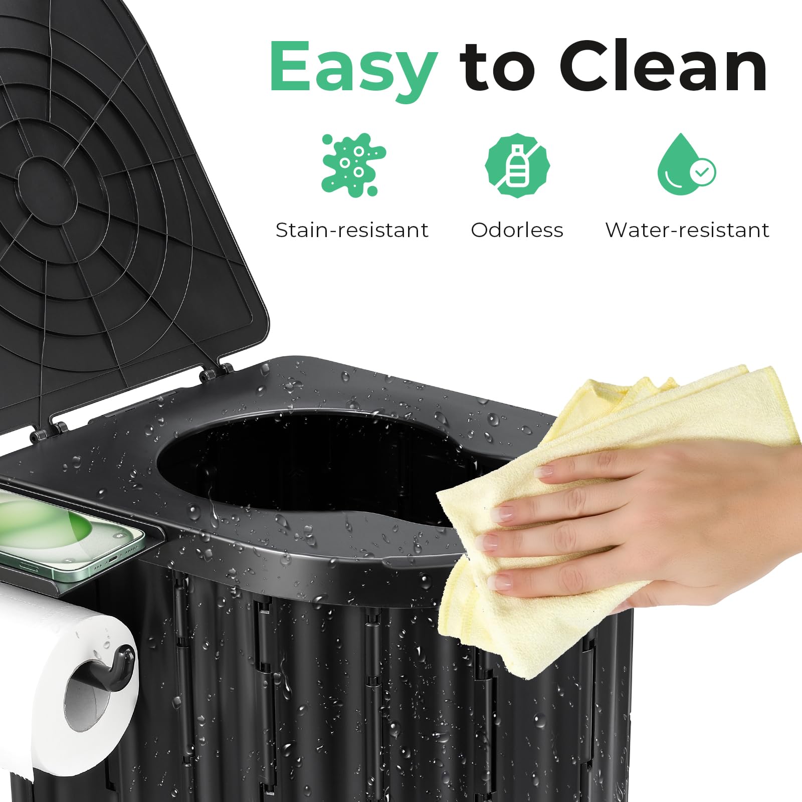 Sckee textura del plástico ABS resistente que facilita la limpieza