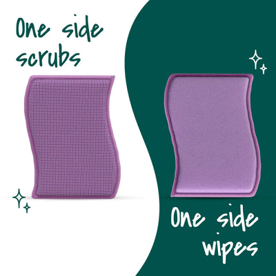 3M Scotch-Brite comparación de tamaño en mano para buen agarre ergonómico