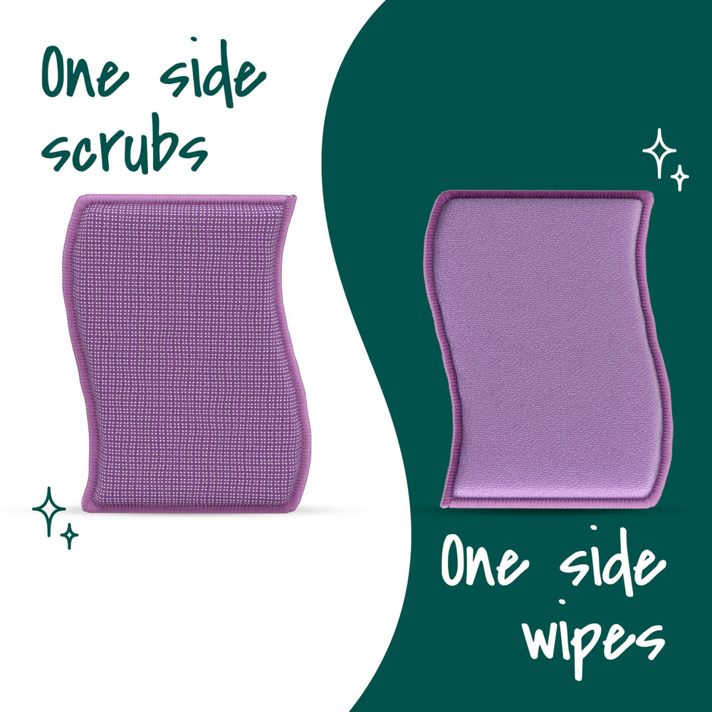 3M Scotch-Brite comparación de tamaño en mano para buen agarre ergonómico
