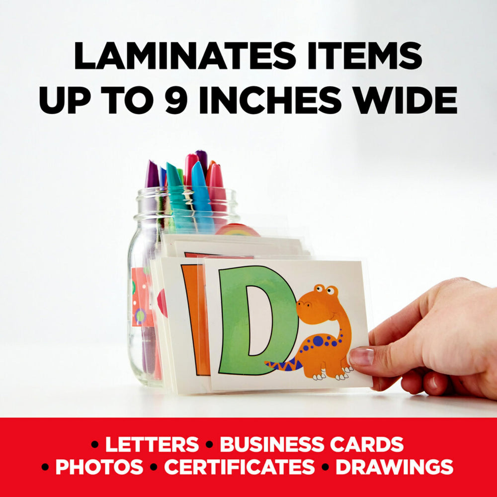 Scotch TL901X laminating in progress demonstrating fast one-page-per-minute finish