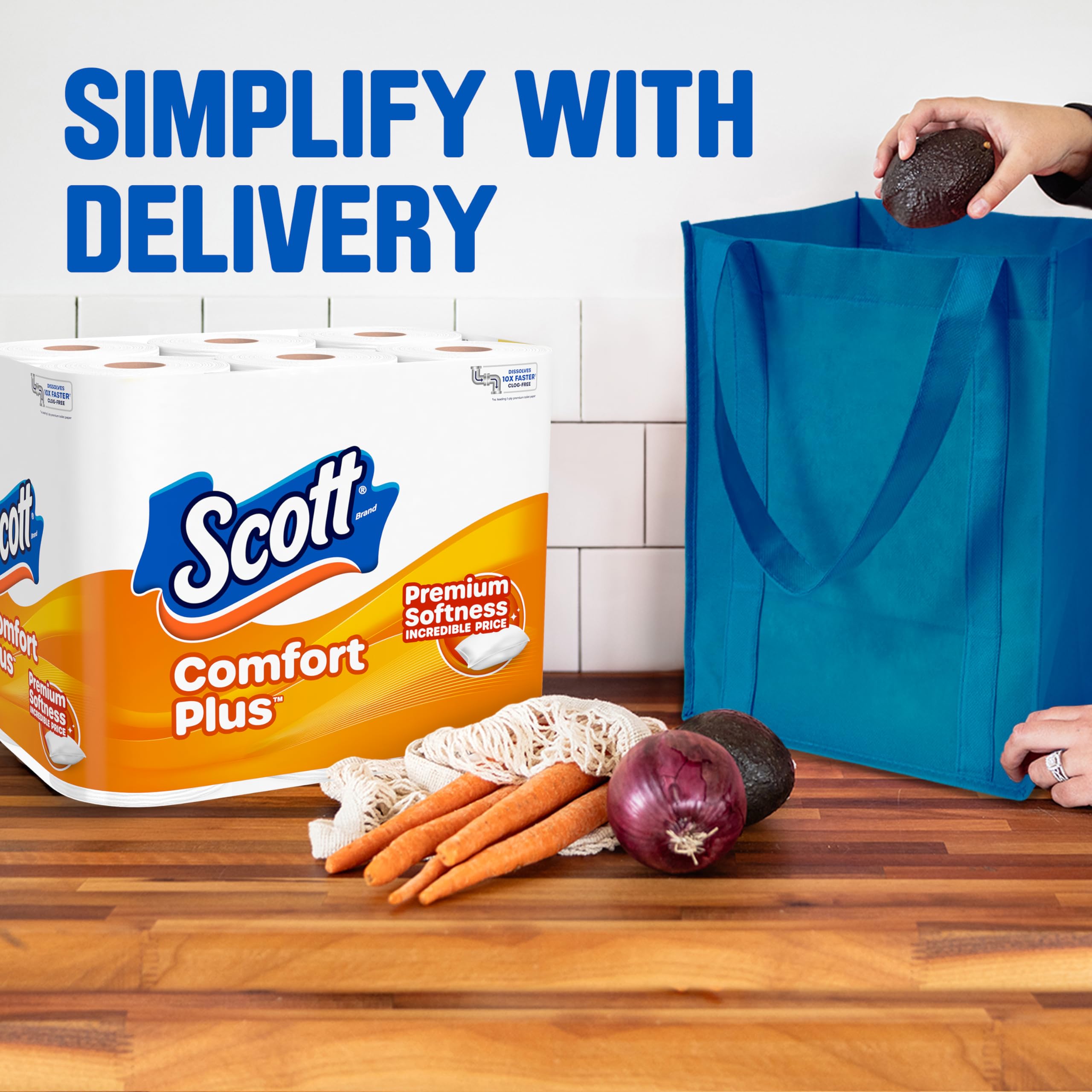 Scott ComfortPlus en baño ambientado mostrando confort y estética cotidiana