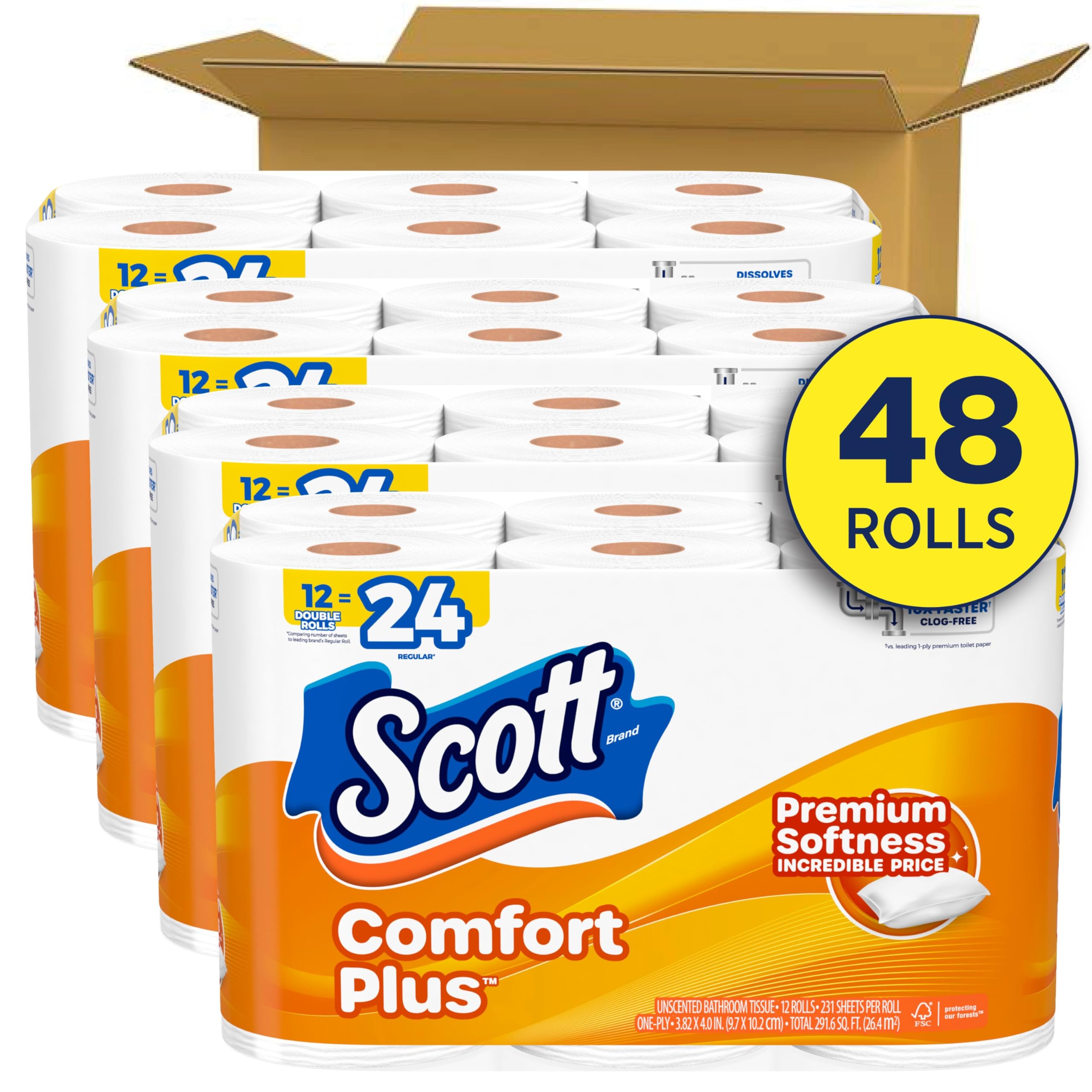 Scott ComfortPlus primer plano de la textura de la hoja que ofrece suavidad