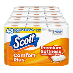Scott ComfortPlus front packaging showing pack and quantity benefit