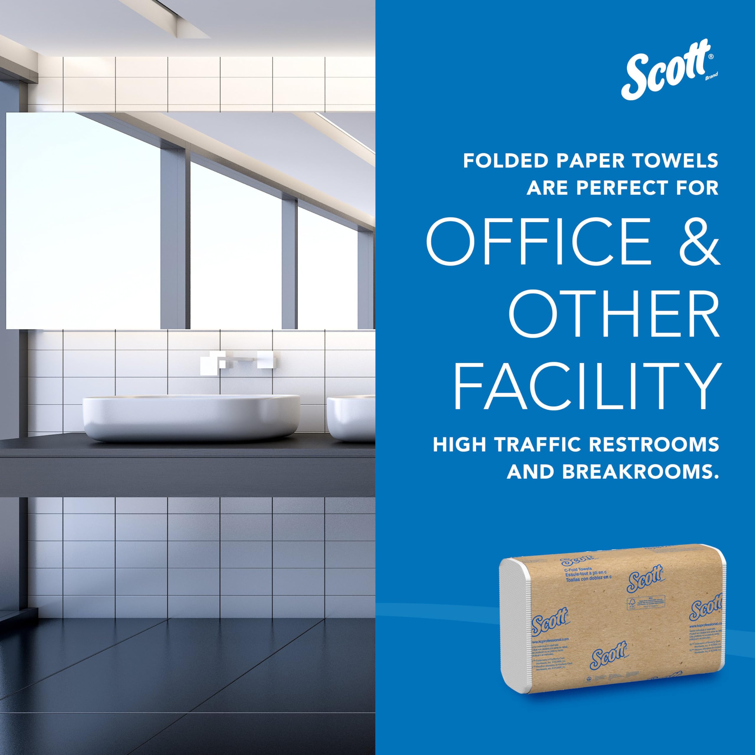 Scott Professional cajas empaquetadas a granel listas para suministro continuo