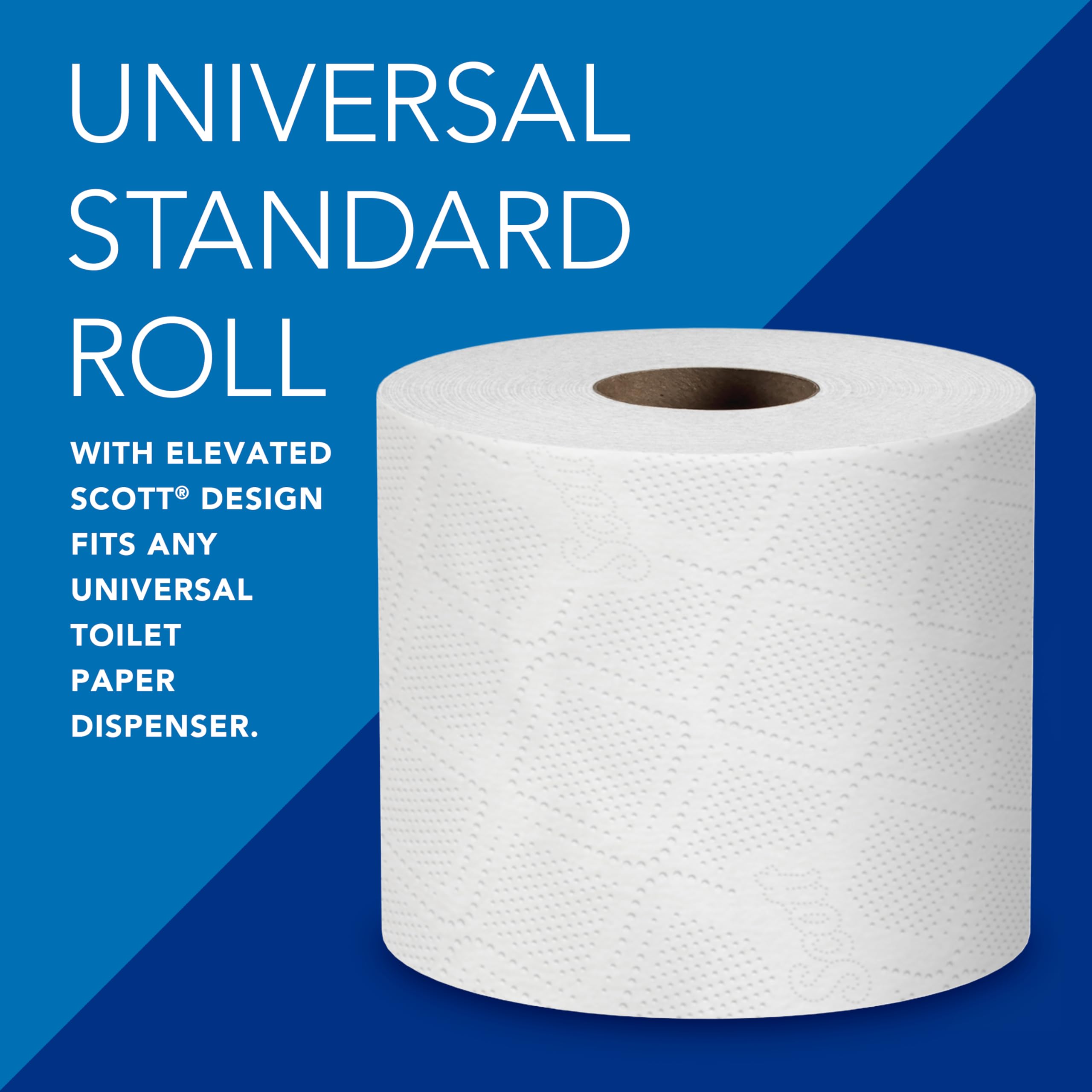 Scott Professional rollo instalado en dispensador universal facil de rellenar