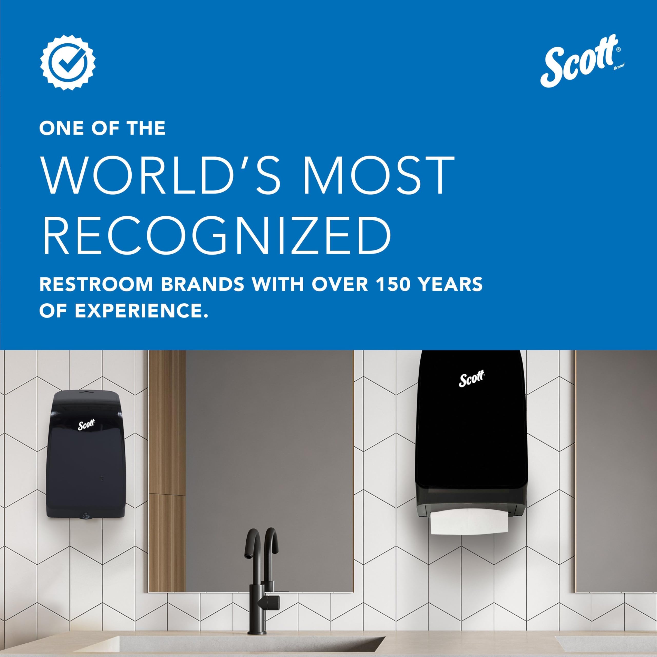 Scott Professional toallas multifold colocadas en un dispensador universal