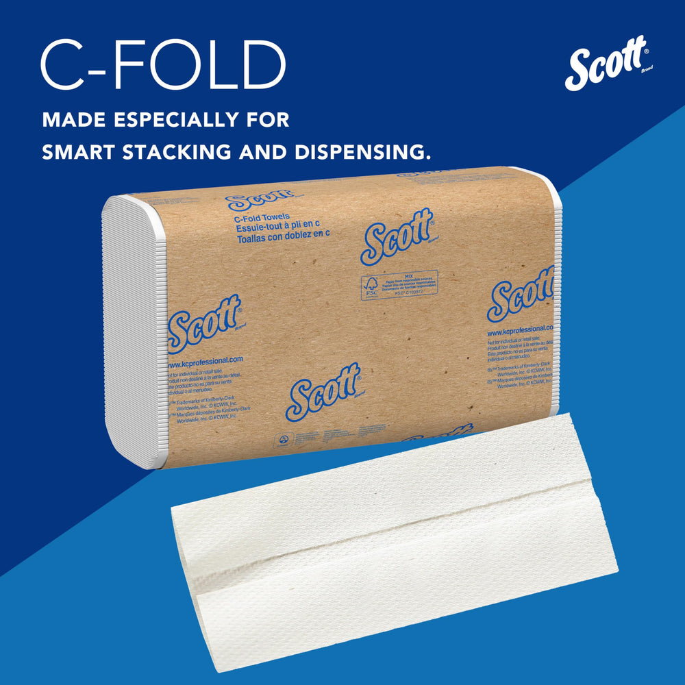 Scott Professional etiqueta con información del producto y ahorro por caja