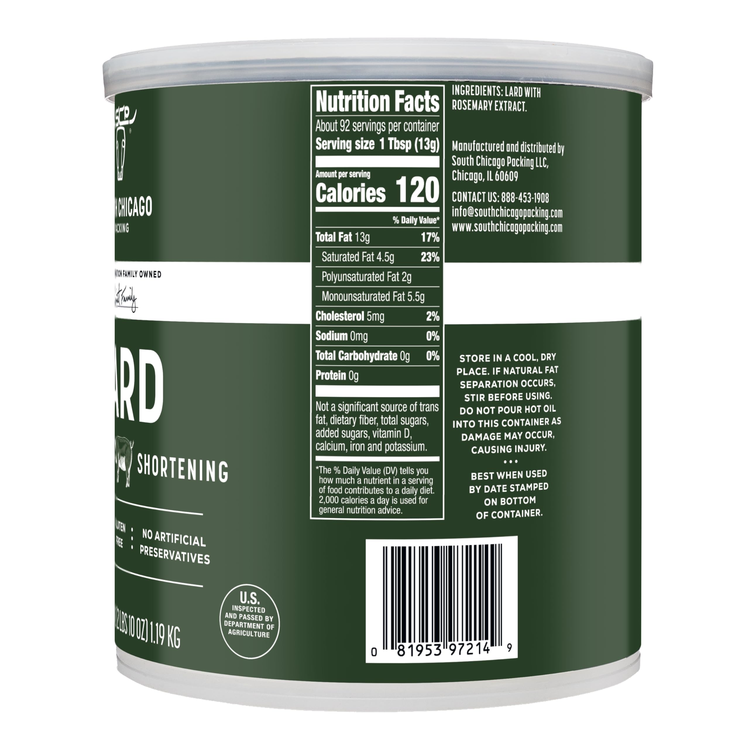 SCP LARD textura cremosa en primer plano ideal para masas hojaldradas