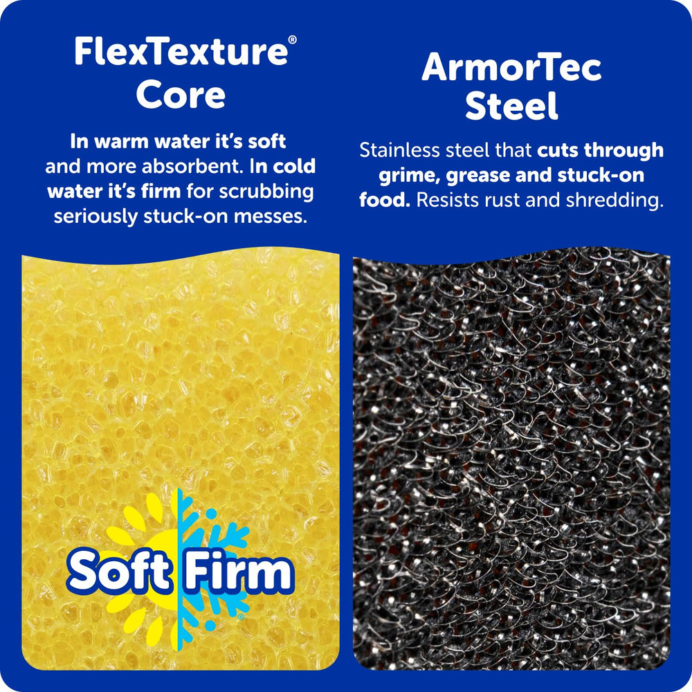 Scrub Daddy FlexTexture head close-up showing texture for steam-activated cleaning