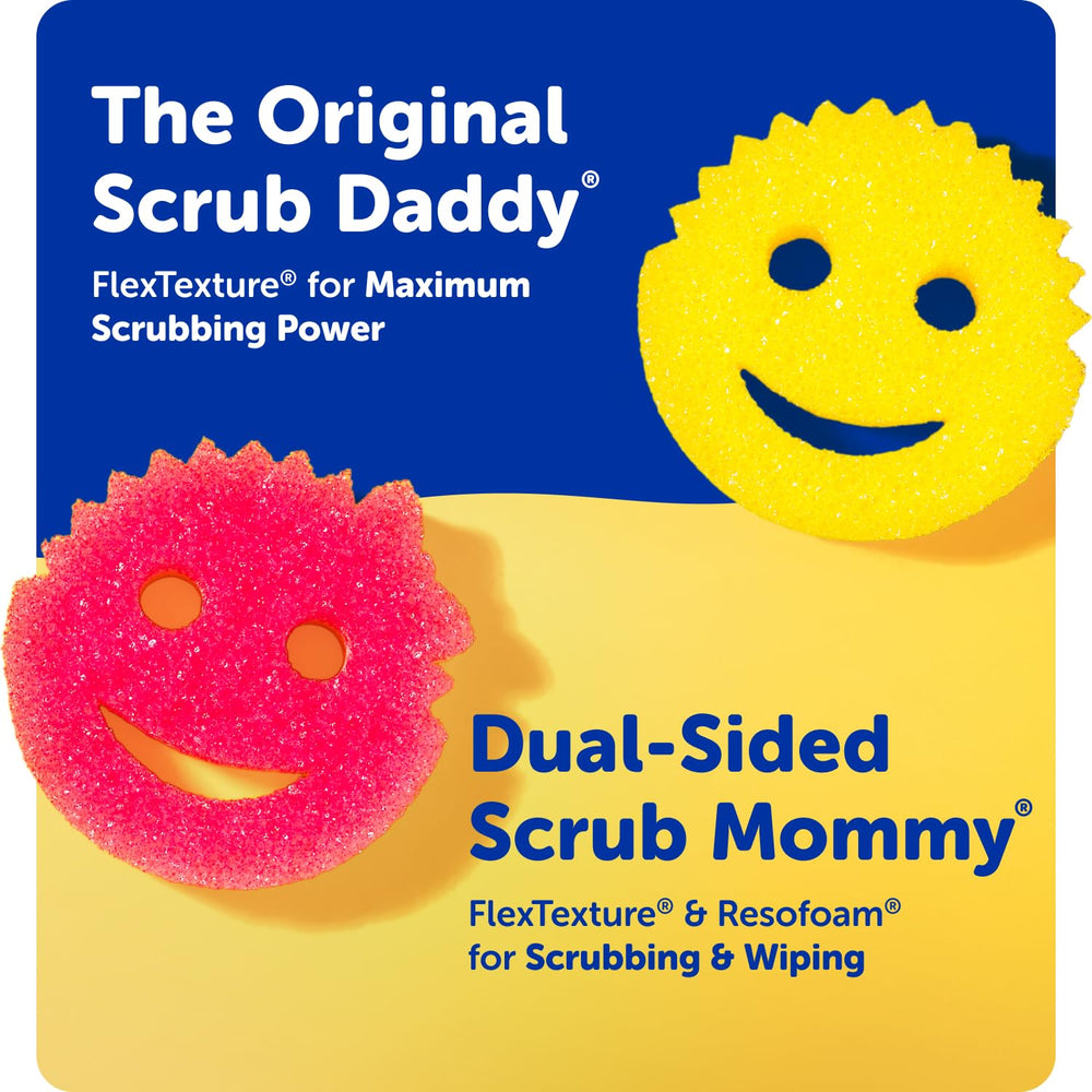 Scrub Mommy detalle de doble cara con ResoFoam para más espuma