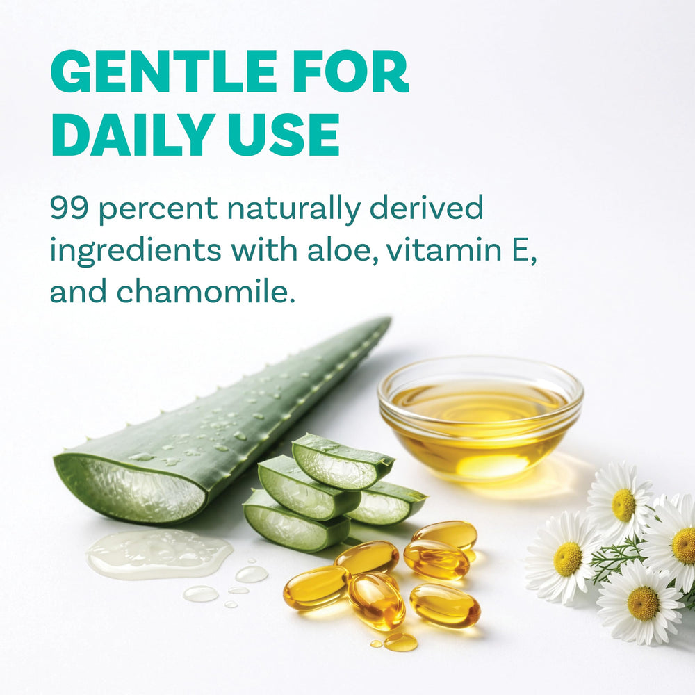 Scrubzz etiqueta con aloe y vitamina E mostrando ingredientes suaves
