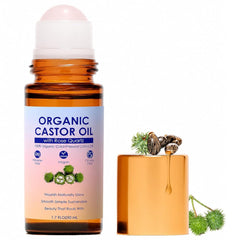 SDXJIOGE frasco ámbar con rodillo de cuarzo rosa, aplicación precisa y protección