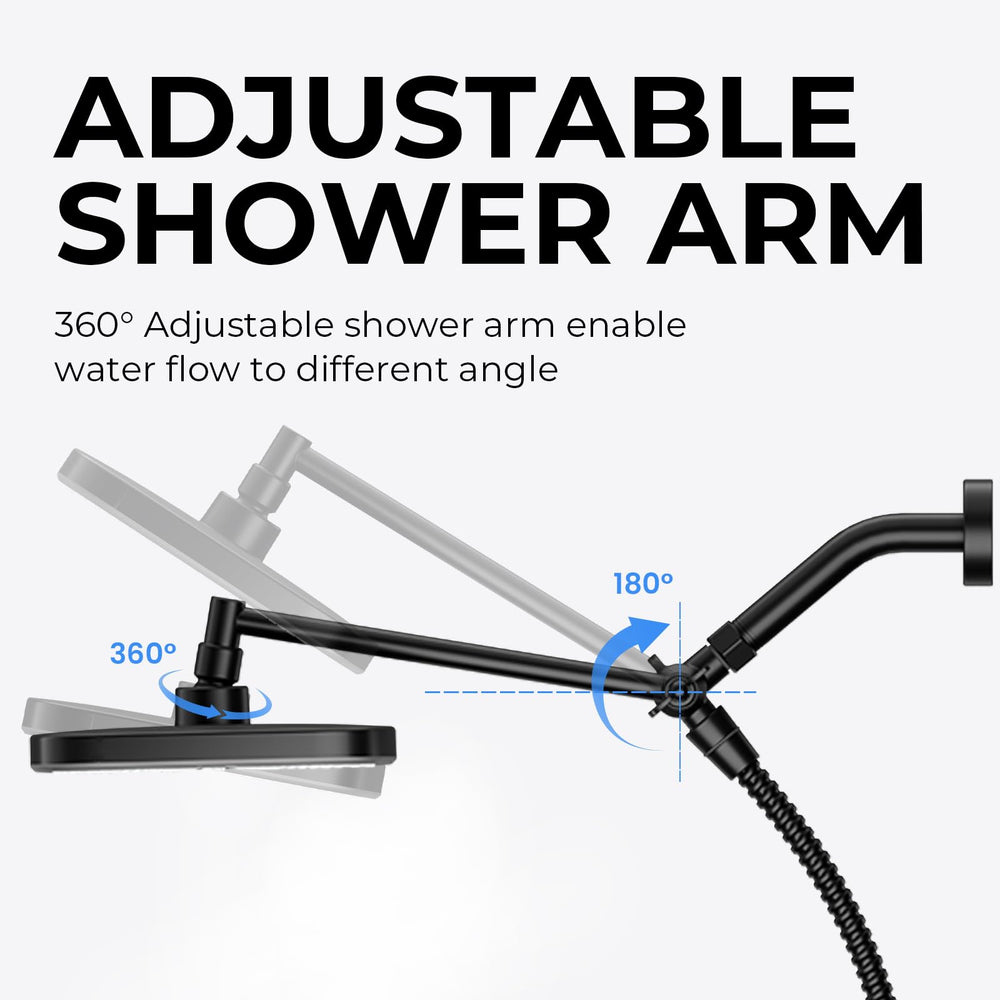 SeaCity 10-inch rain showerhead closeup of silicone nozzles for clog resistance