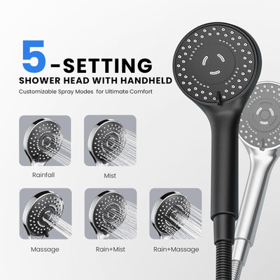 SeaCity dual shower combo installed in a bathroom demonstrating stylish upgrade