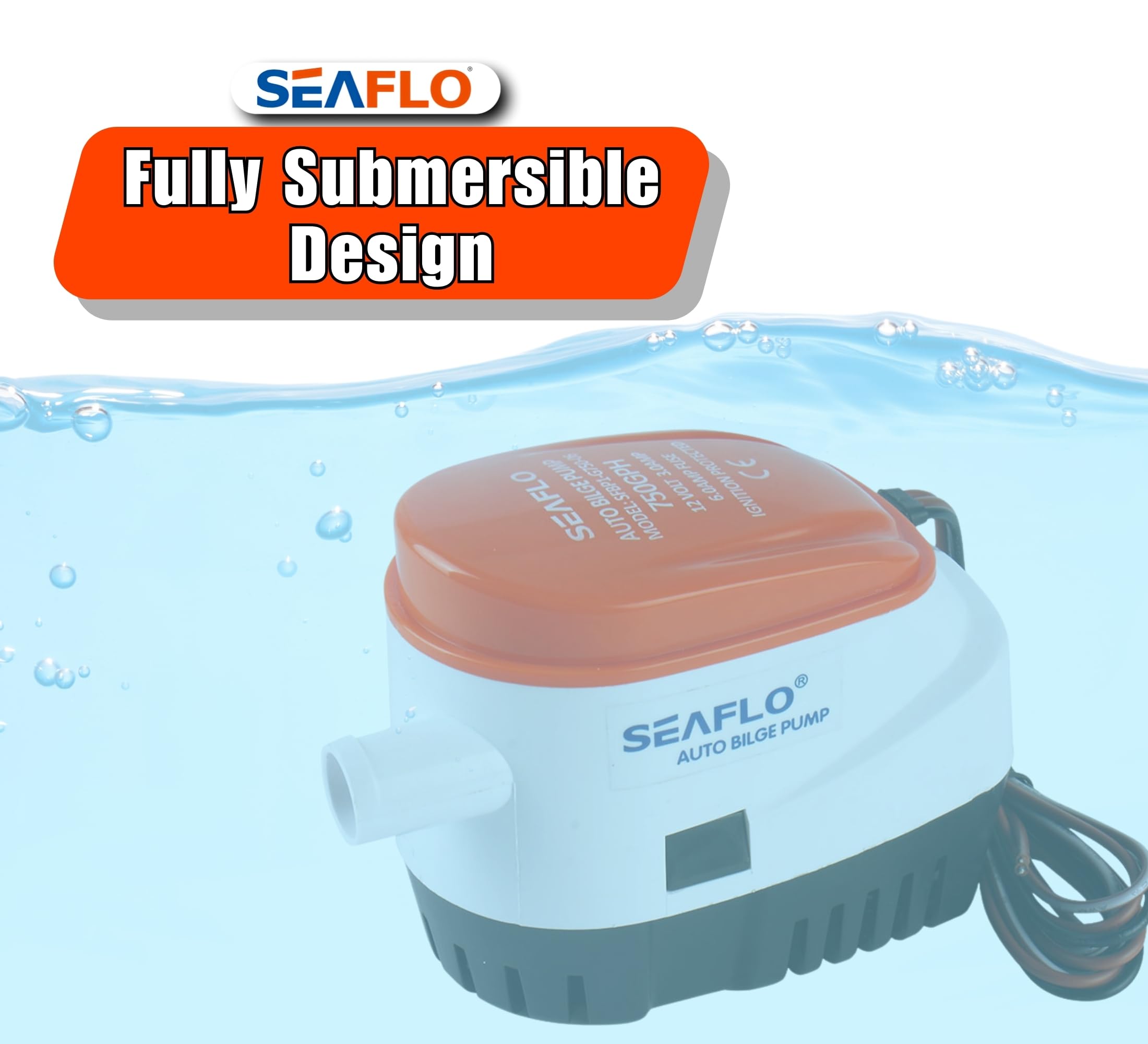 SEAFLO base colador desmontada facilitando limpieza rápida y mantenimiento