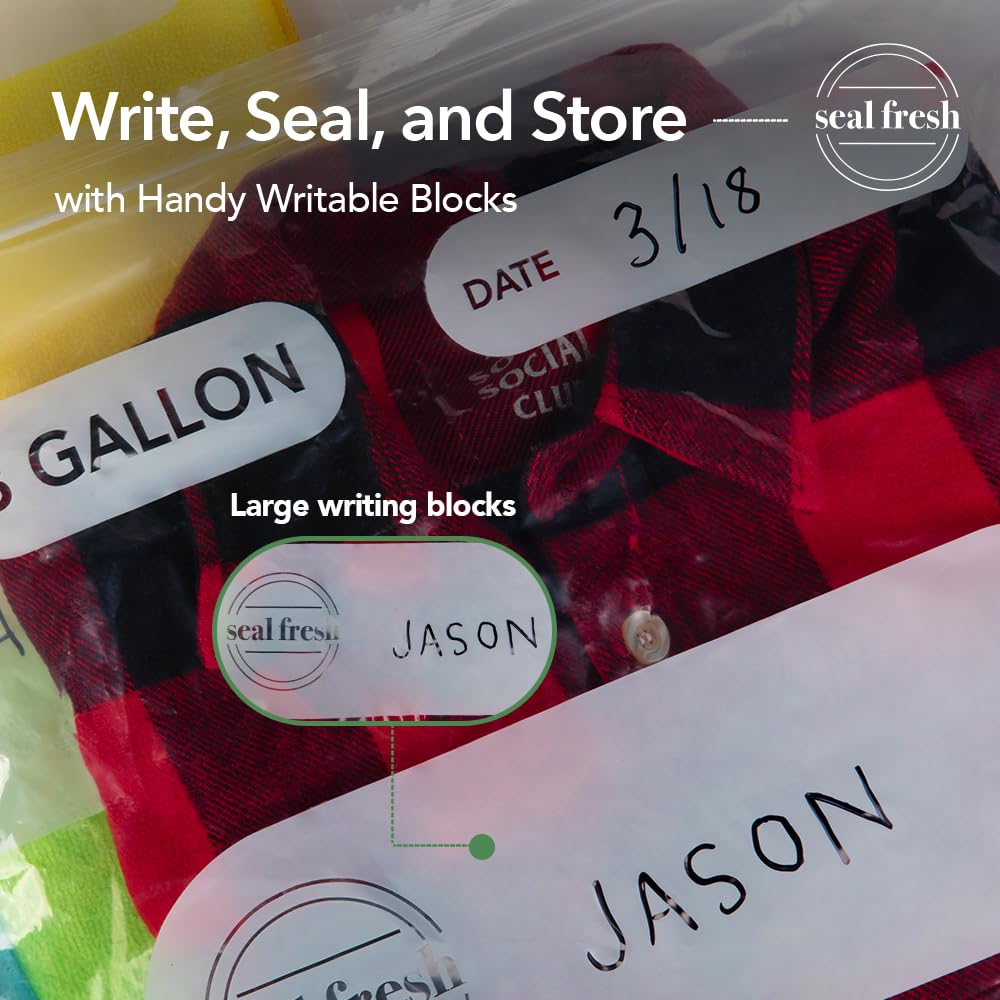 Seal Fresh área para escribir con fecha y contenido, mejora organización