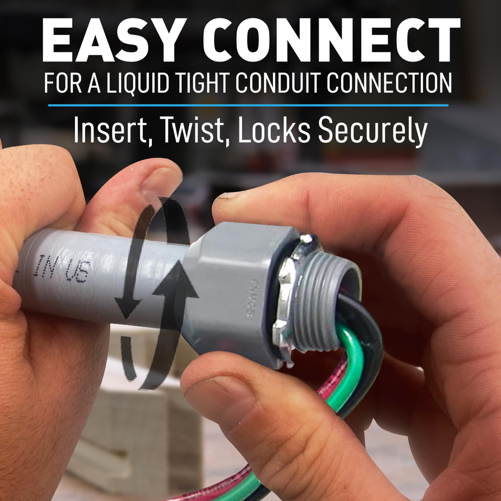 Sealproof primer plano del cable 10 AWG dentro del conducto mostrando robustez