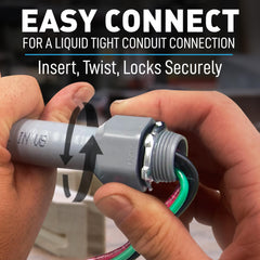 Sealproof primer plano del cable 10 AWG dentro del conducto mostrando robustez