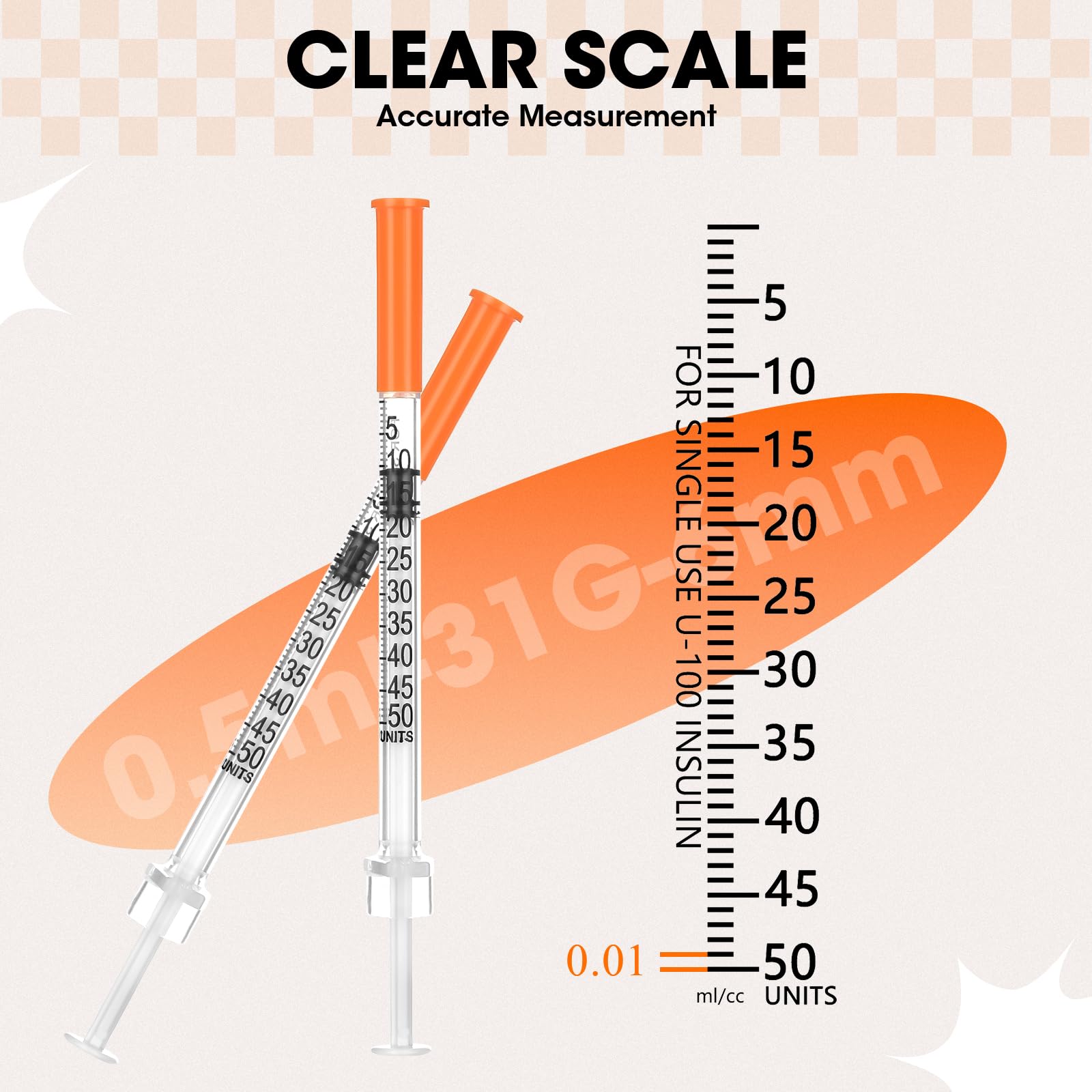 searvgrh capped needle illustrating safety cap that prevents contamination and accidental pricks