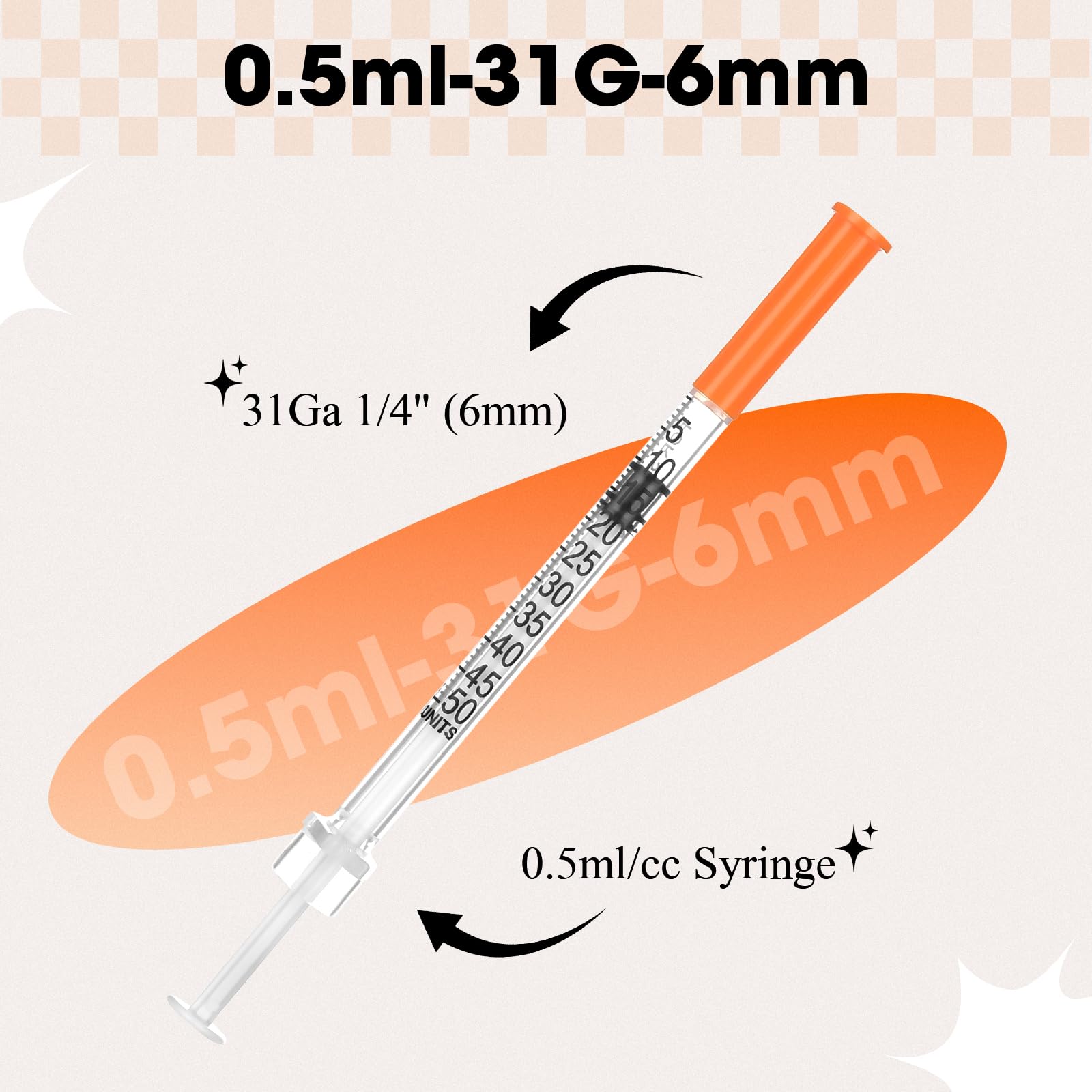 searvgrh close-up of 31G needle polished finish for smoother penetration and cleaner cuts
