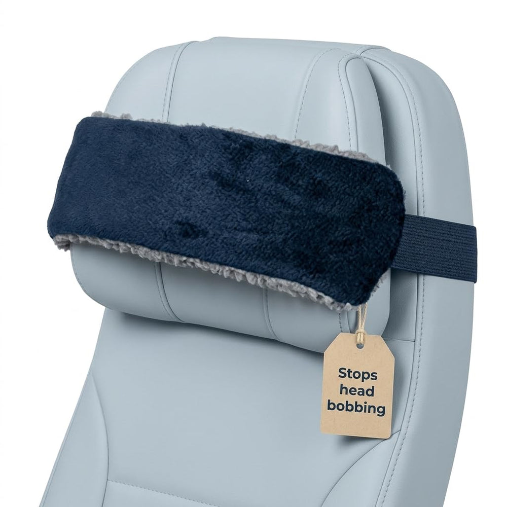 SeatSleeper front view showing compact travel strap and benefits