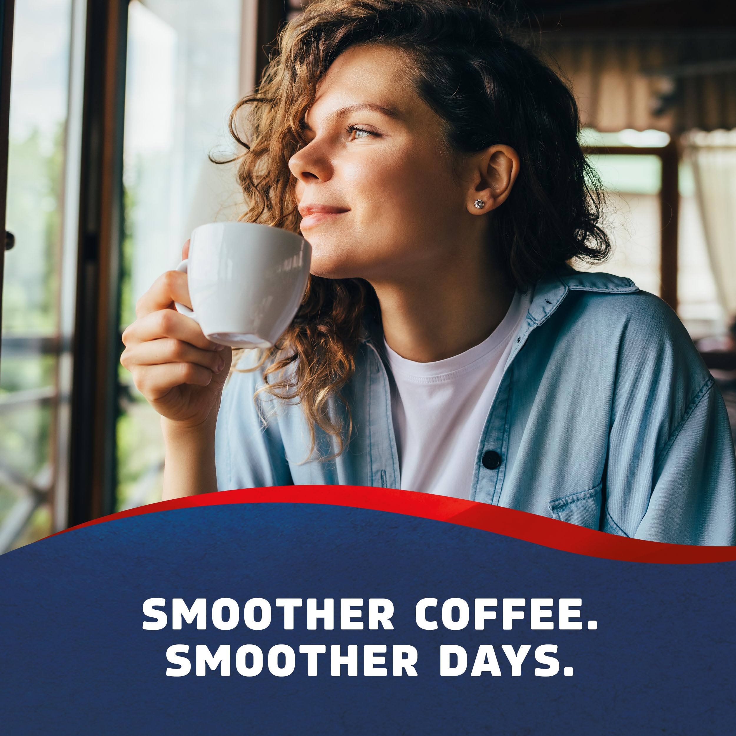 Seattle's Best Coffee comparación de tamaño para visualizar 340 g por unidad