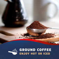 Seattle's Best Coffee taza servida que muestra color y crema, disfrute inmediato