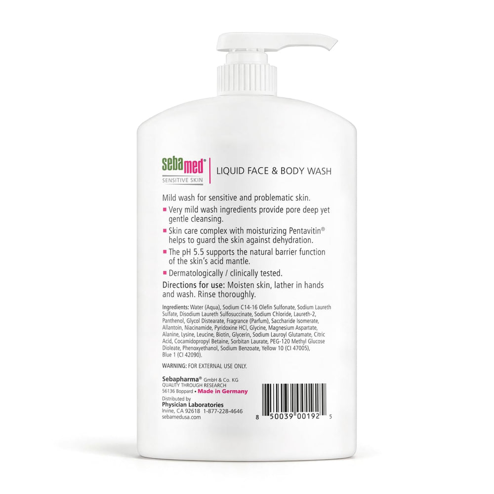 SEBAMED textura del gel transparente que hidrata suavemente
