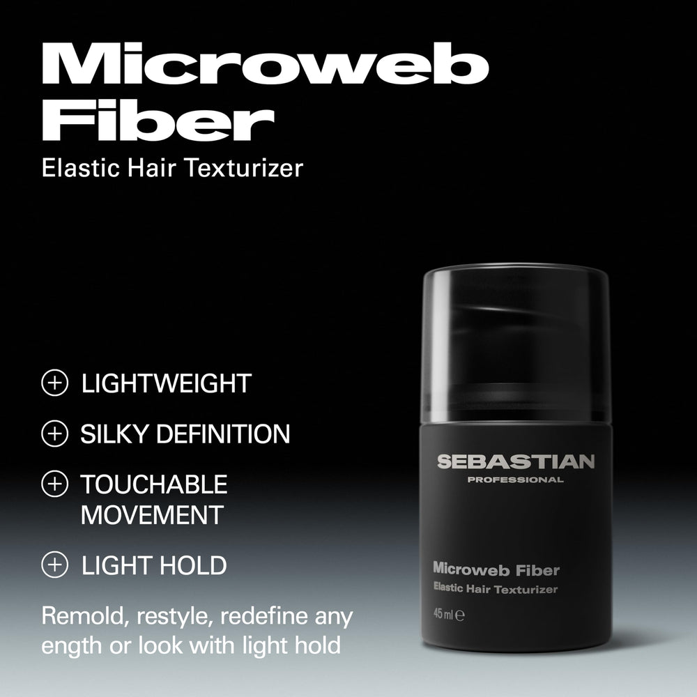 Sebastian Professional gel texture in palm showing lightweight fibers for touchable definition