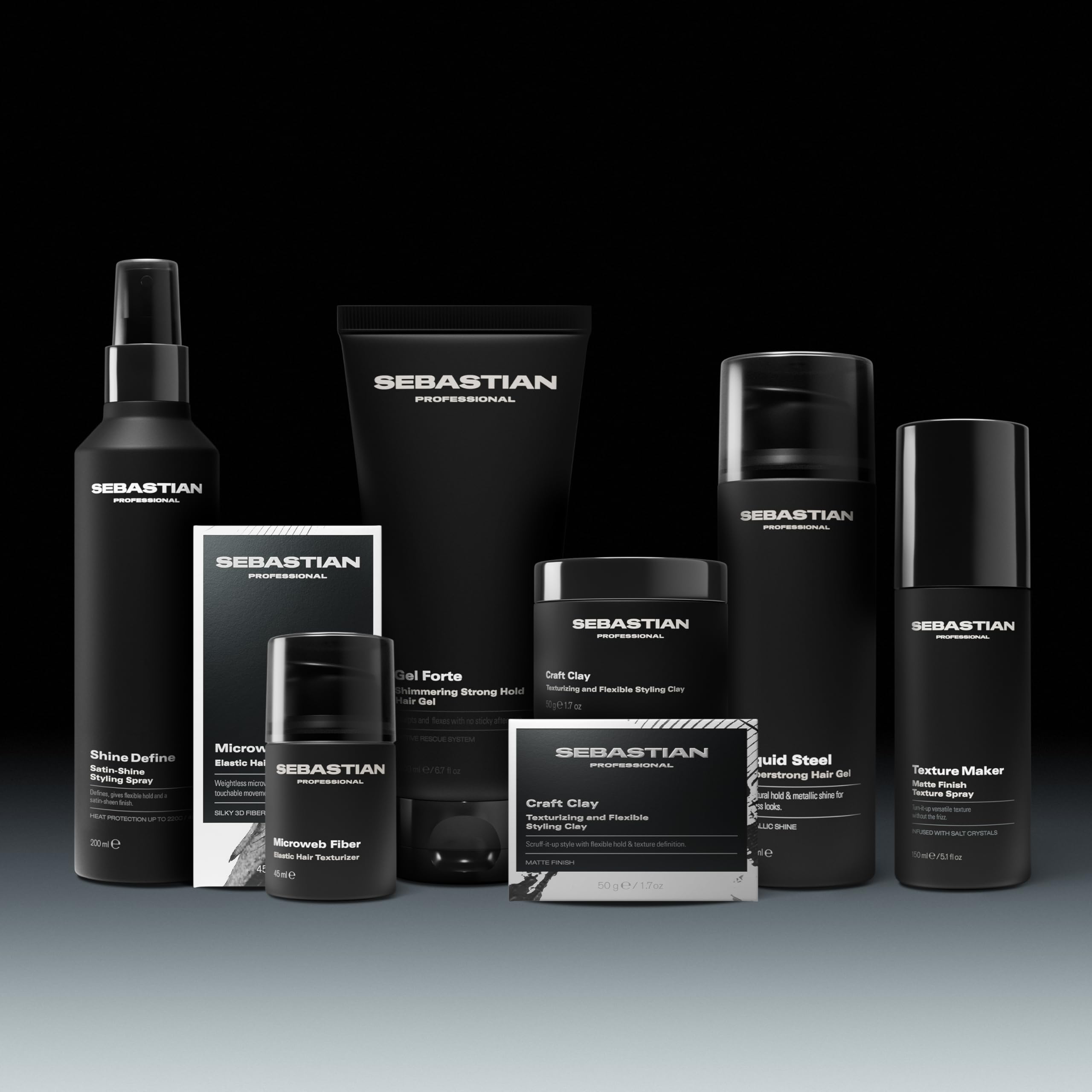 Sebastian Professional styled hair lifestyle scene showing natural textured movement and finish