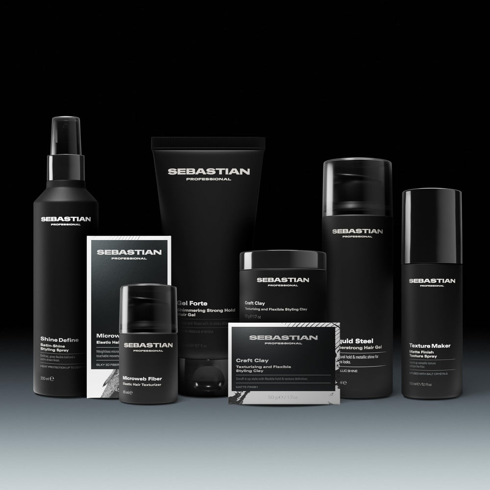 Sebastian Professional styled hair lifestyle scene showing natural textured movement and finish