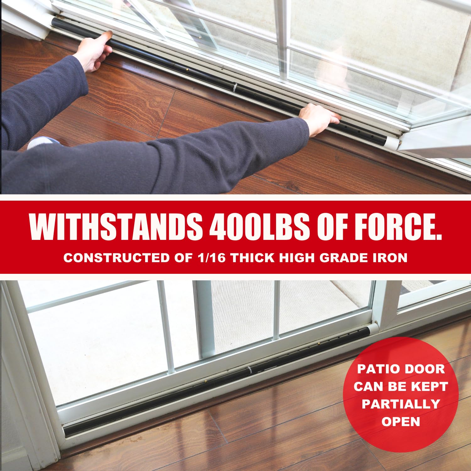 SecurityMan showing length adjustment scale for custom door fit