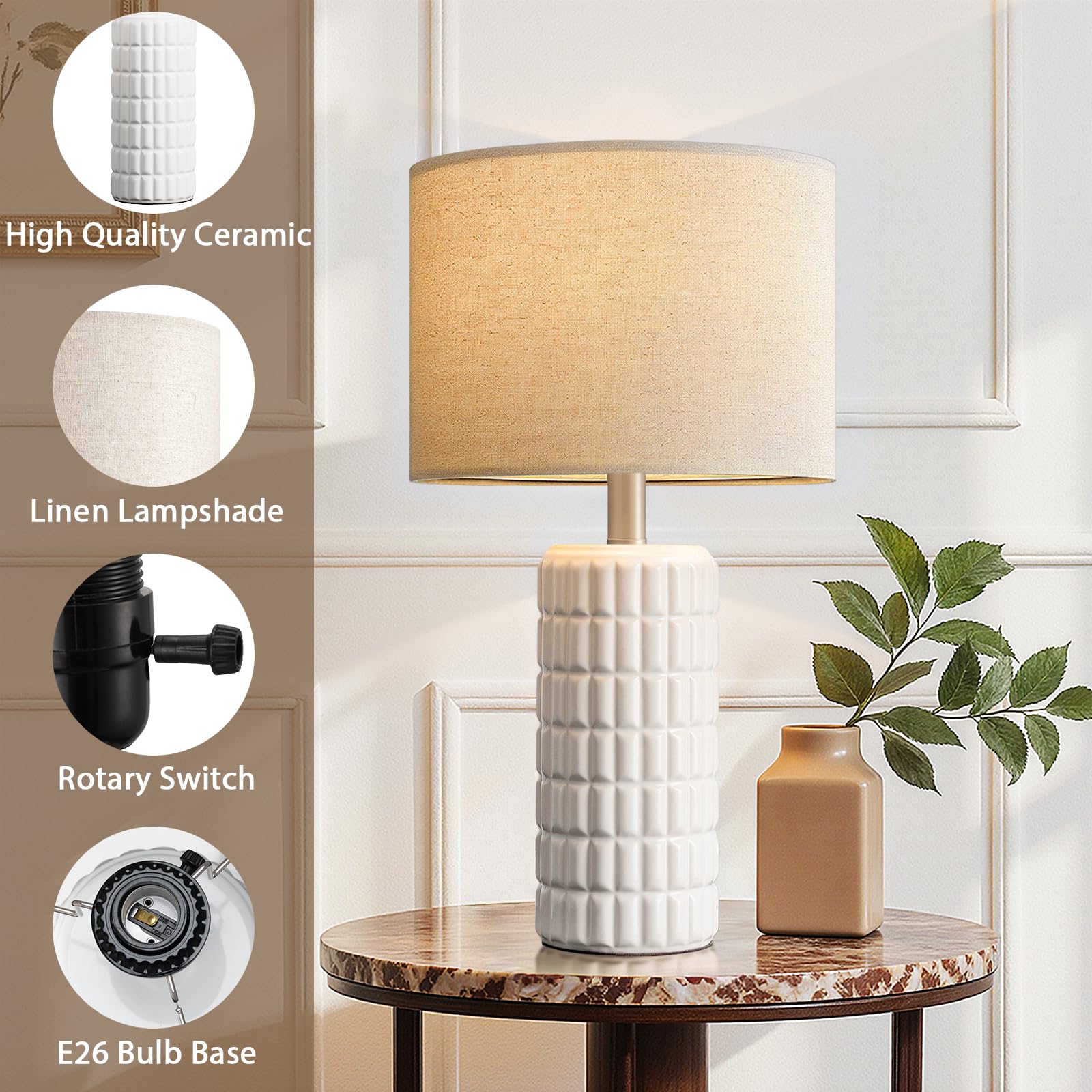Seealle on living room console illustrating versatile decor pairing