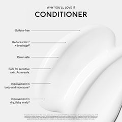 SEEN close-up of conditioner texture showing lightweight cream and slip benefit