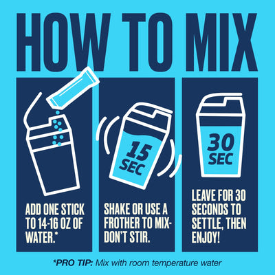 SEEQ open packet with powder detail demonstrating single-serve convenience and easy mixing