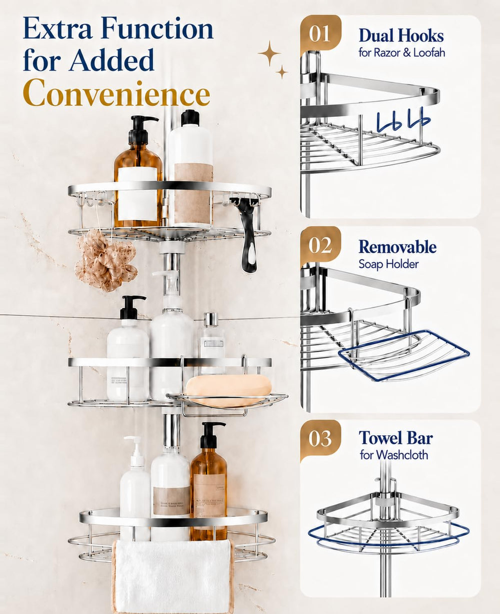 SEIRIONE ambientación de baño con el organizador instalado, aporta orden y estilo