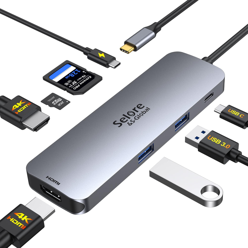 Selore&S-Global etiqueta y puerto USB-C mostrando compatibilidad PD