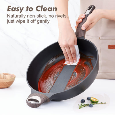 SENSARTE closeup ILAG nonstick surface demonstrating easy food release
