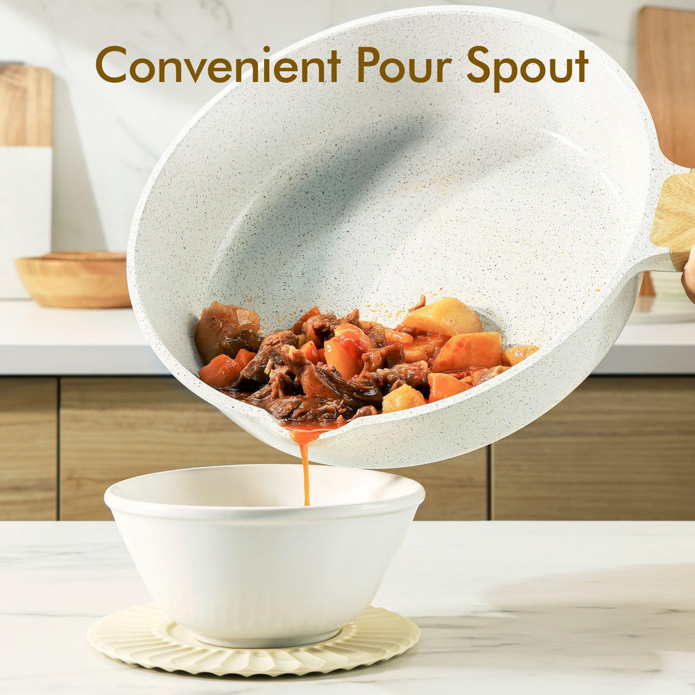 SENSARTE kitchen lifestyle cooking scene demonstrating everyday meal prep