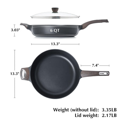 SENSARTE on induction cooktop showing compatibility and even heating