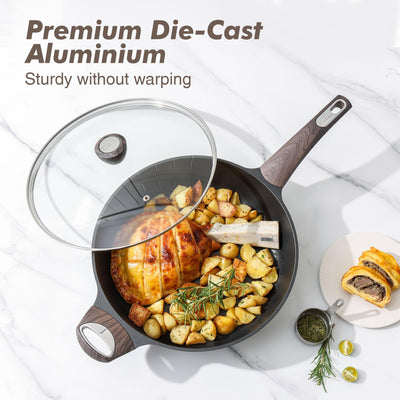 SENSARTE serving family-style stew illustrating large-capacity convenience