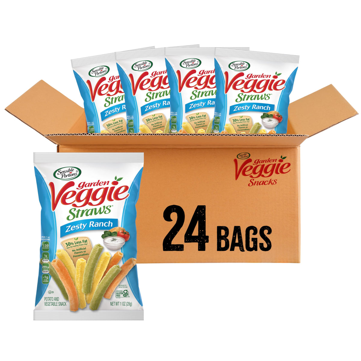 Sensible Portions front packaging showing ranch flavor and benefits