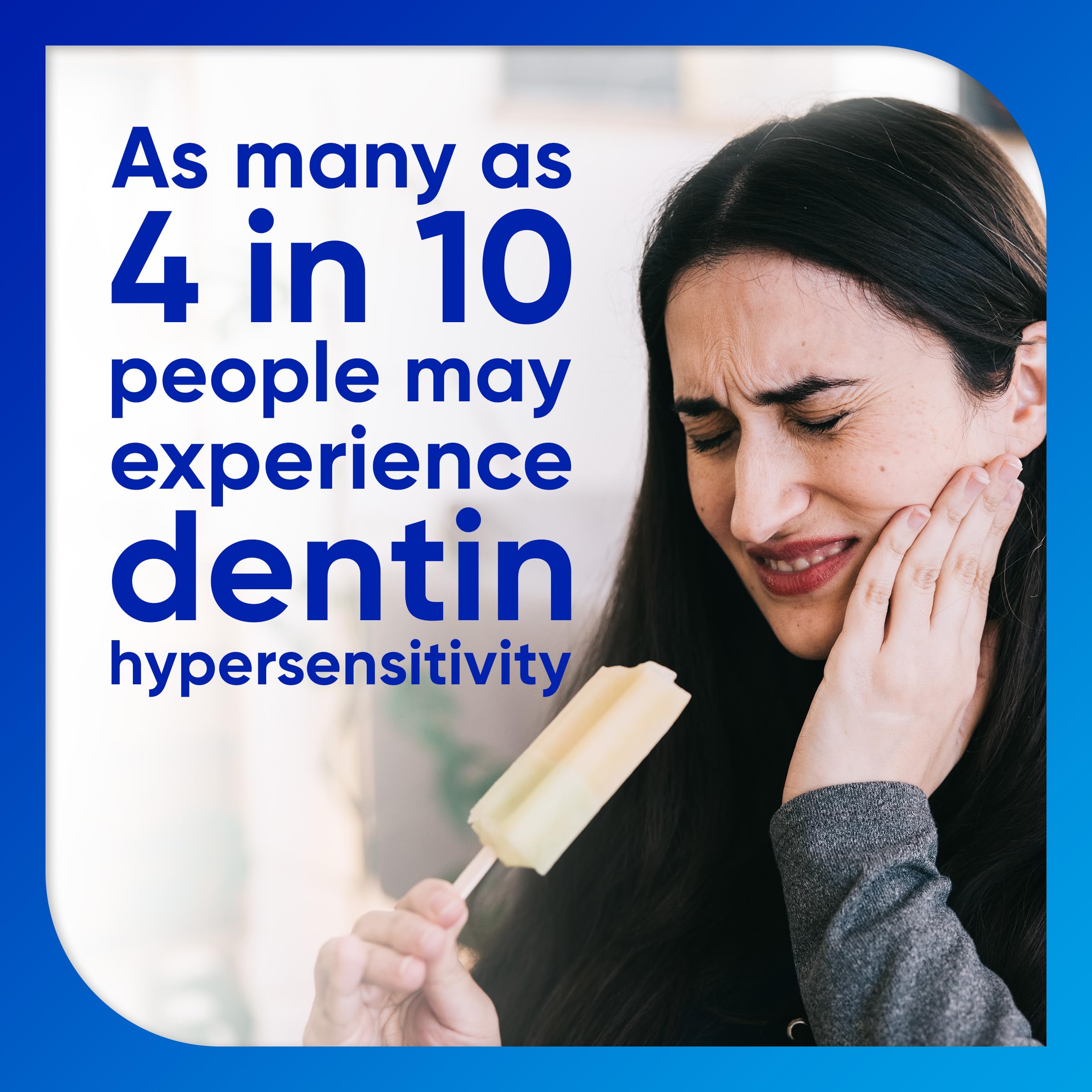Sensodyne etiqueta con ingredientes clave y beneficios para dientes sensibles